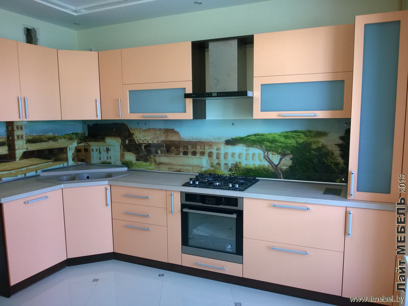 Кухня угловая - Оранж