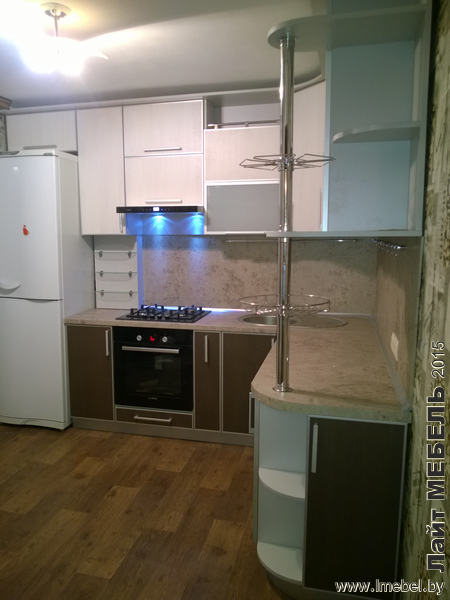 Кухня угловая - Вудлайн мокко