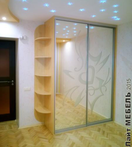 Шкаф-купе с пескоструйным рисунком Арт.32