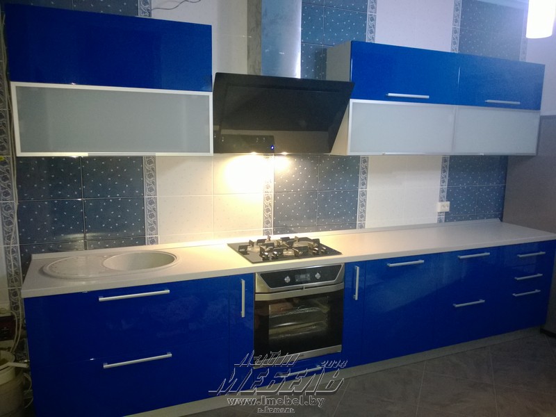 Кухня прямая ″Ультрамарин″