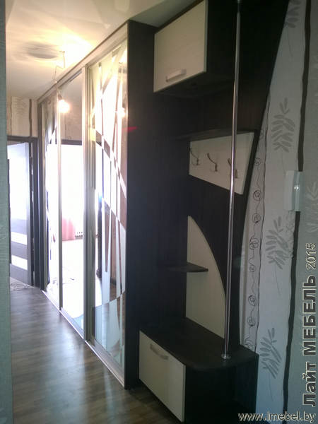 Шкаф купе в прихожей Арт.28